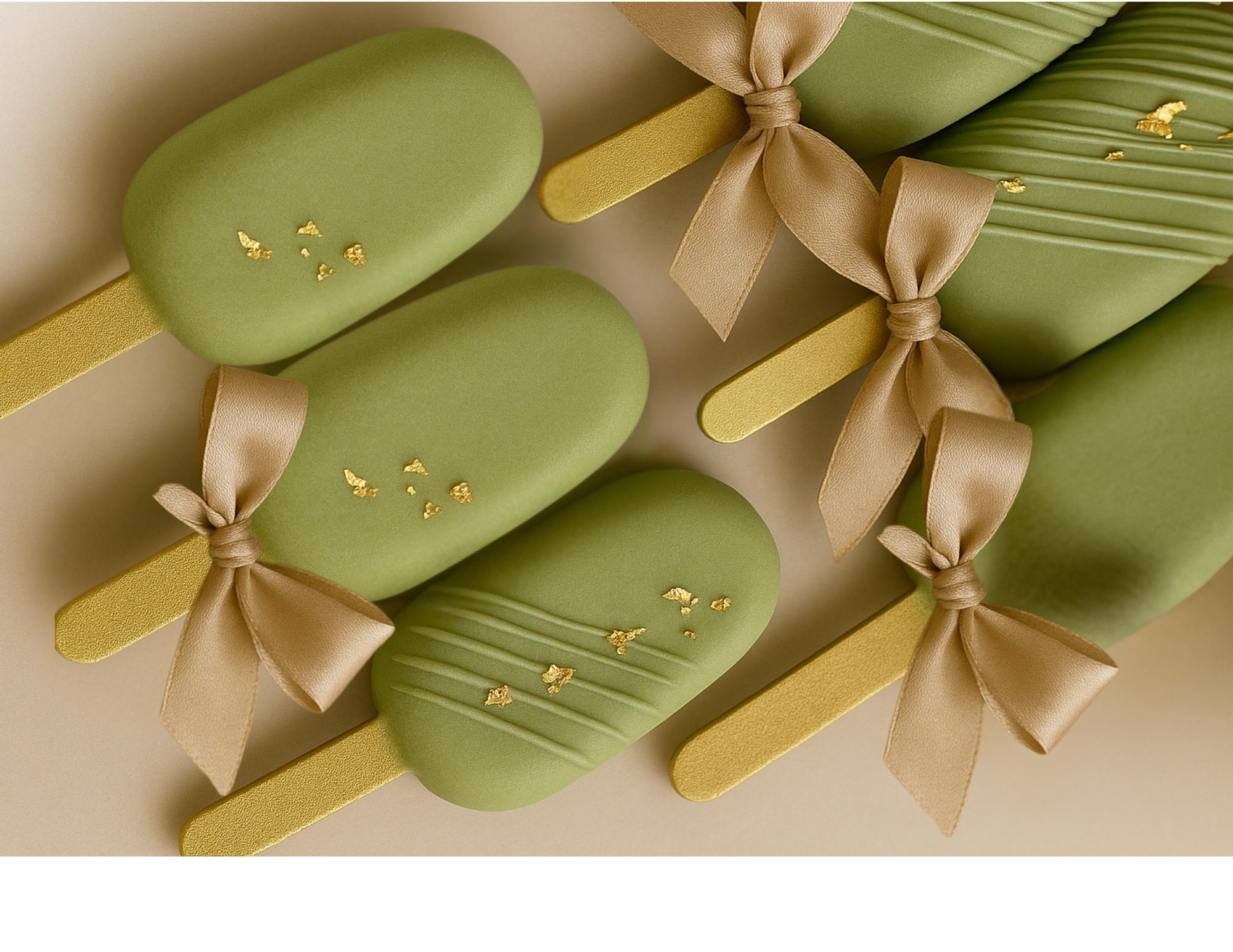 PATYCZKI DO LODÓW ZŁOTE 10 cm • 10 szt • Cakesicles Cake Pops Dekoracje - CraftJoy